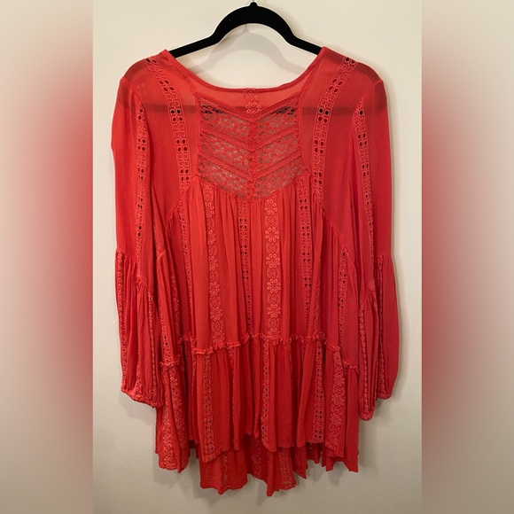 Pink Free people flowy tunic - Picture 1 of 2